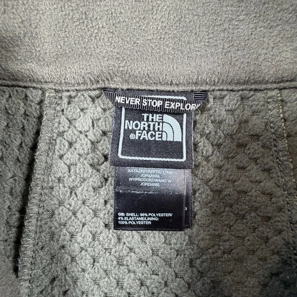 The North Face Apex Bionic Softshell Vest Mens Small Olive Green Windproof
